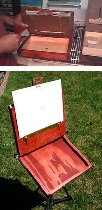 Building a pochade box, Fawzan Barrage