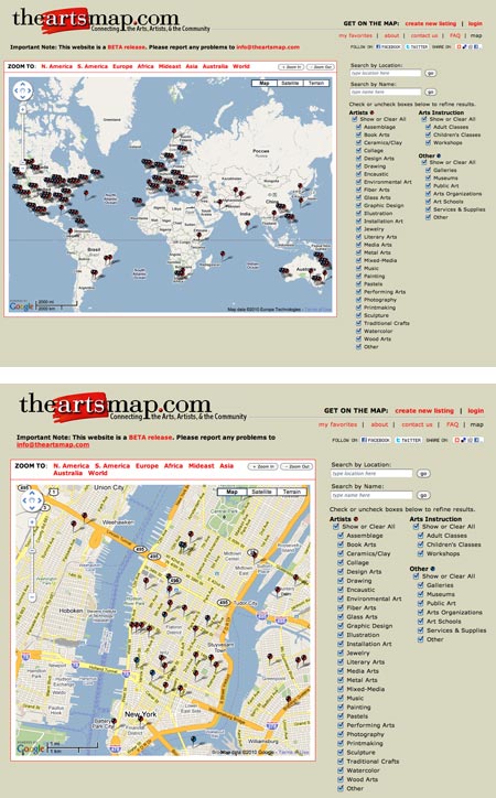 The Arts Map