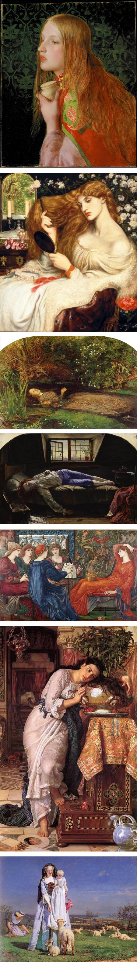 Pre-Raphaelites: Victorian Avant Garde: Frederick Sandys, Dante Gabriel Rosetti, Sir John Everett Millais, Henry Wallis, William Holman-Hunt, Ford Maddox Brown