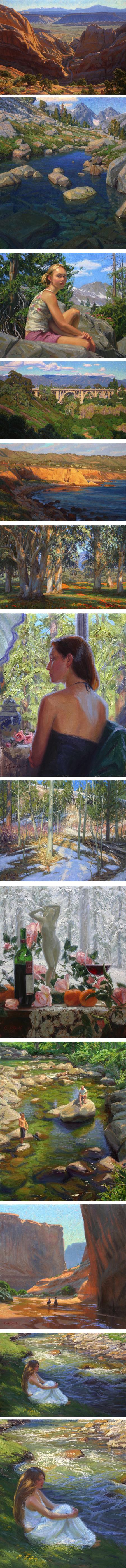 Charles Muench, paintings of the Sierra Nevadas and southwest