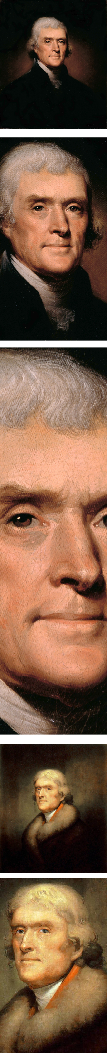 Prtrait of Thomas Jefferson, Rembrandt Peale