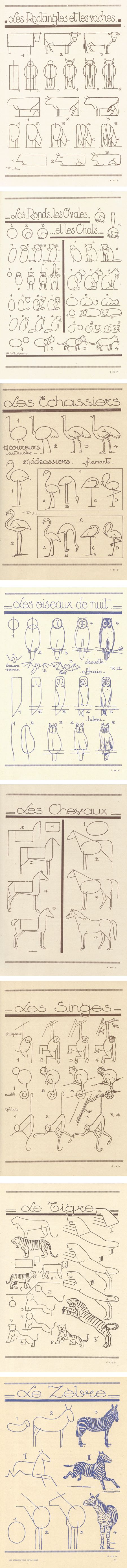 Les animaux tels qu'ils sont, how to draw animals