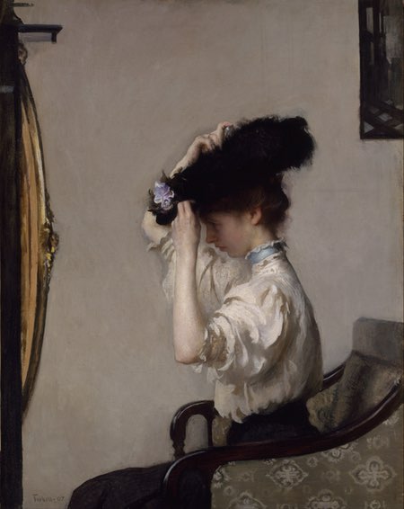 Preparing for the Matinee, Edmund Charles Tarbell, oil on canvas