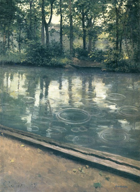 erres Effect of Rain, Gustave Caillebotte impressionist painting