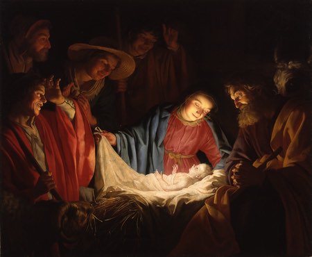 Adoration of the Shepherds, Gerard van Honthorst