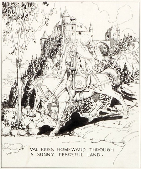 Panel from Hal Foster Prince Valiant strip