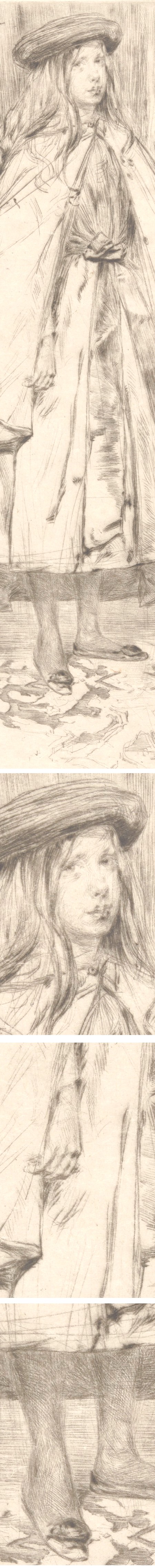 Annie Haden, James McNeill Whistler, drypoint etching