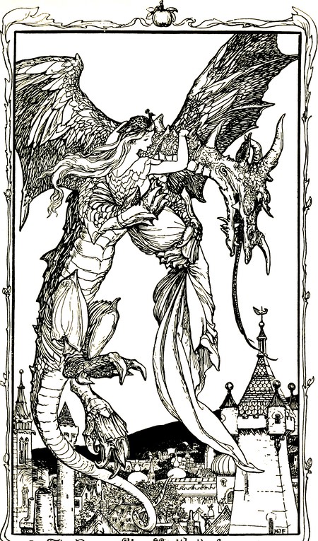 illustration from The violet fairy book (1906) by Henry Justice Ford.