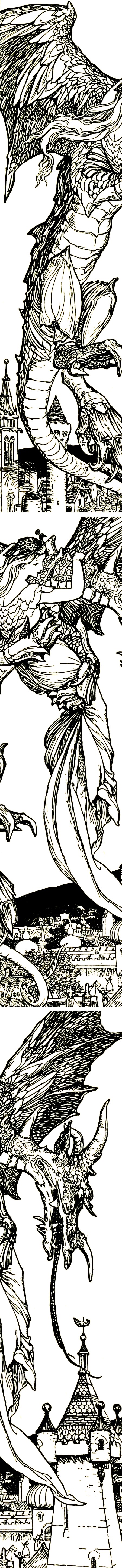 illustration from The violet fairy book (1906) by Henry Justice Ford.