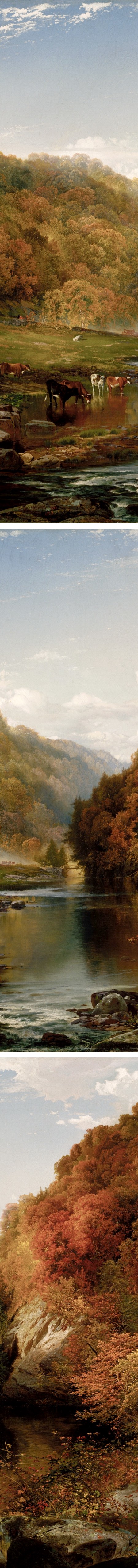 Autumn Afternoon, the Wissahickon, Thomas Moran, (details)