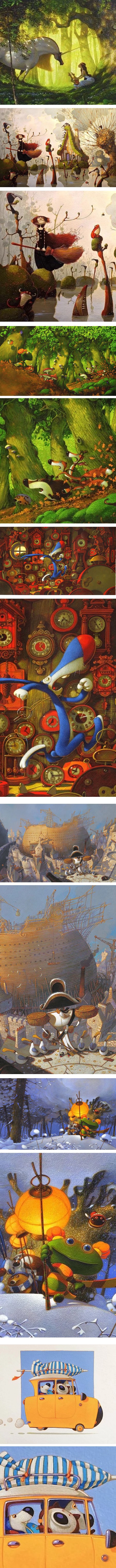Frederic Pillot, comics, children's book illustrations, bandes dessinees