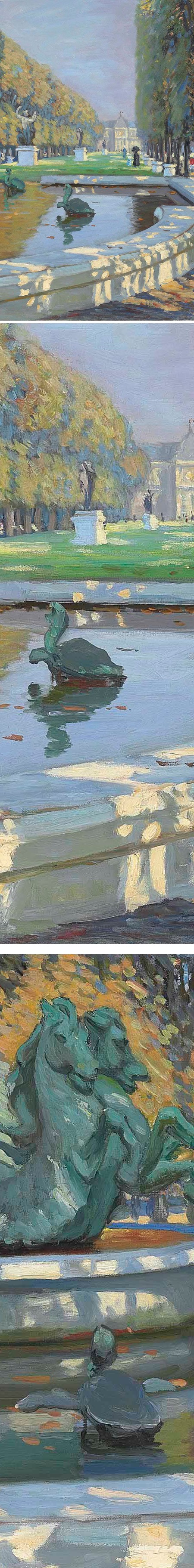 The Luxembourg Gardens, Paris (details), Alice Maude Fanner