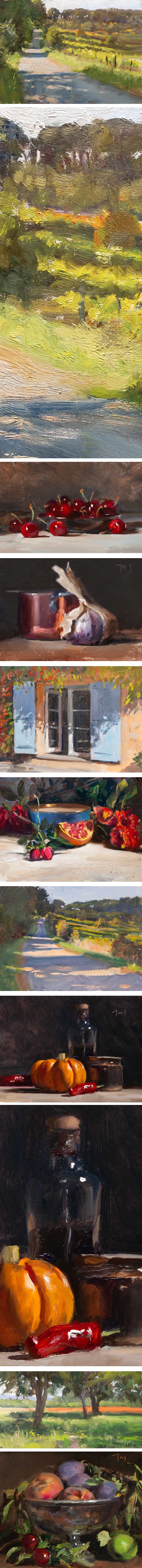 Julian Merrow-Smith - Postcard from Provence, A Painting a Day