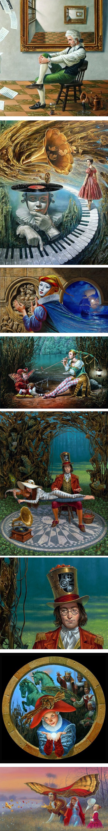 Michael Cheval, Absurdist paintings
